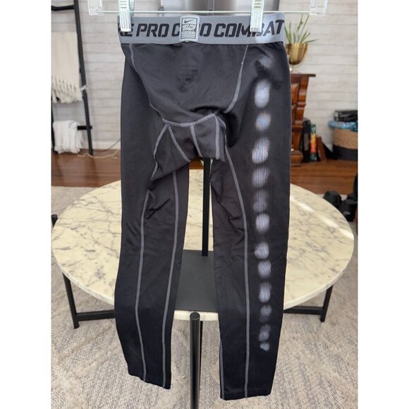 Nike Pro Black Hyperwarm Compression Tights Sweatpants Boys Size Small - Picture 3 of 7